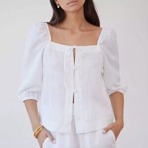 Casa Raki Nicola Linen Top